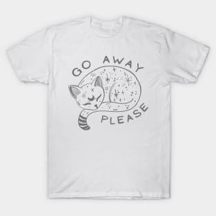 Moon Cat Go Away Please T-Shirt